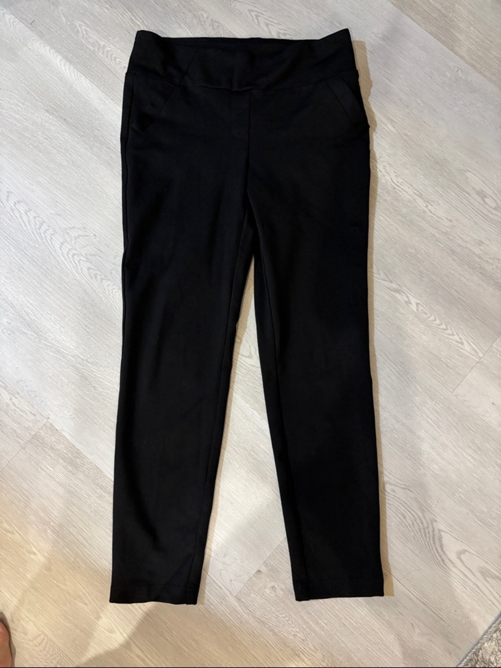Women's Black Pull-On Ponte Pants